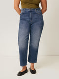 Delmont Cropped Tapered Jean | Blue