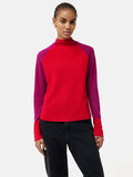 Merino Cashmere Raglan Jumper | Red