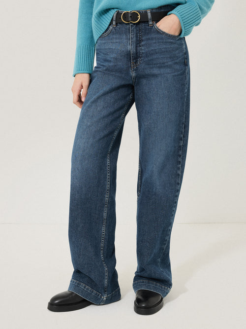 Balfour Long Wide Leg Jean | Vintage Mid Blue