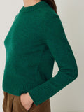 Compact Wool Cashmere Blend Jumper | Sherwood Green