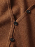 Superfine Merino Cardigan | Brown