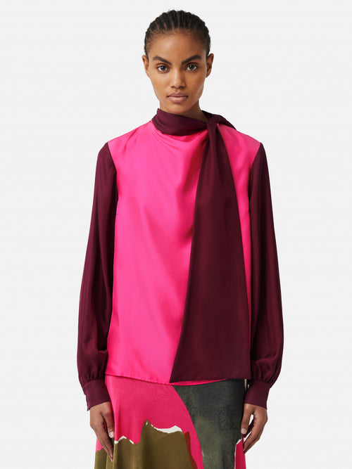 ROKSANDA Colour Block Silk Top | Multi