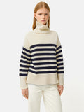 Wool Mariniere Jumper | Navy