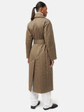 Freya Quilted Trench Coat | Khaki