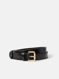 Skinny Leather Belt | Black