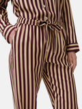 Classic Stripe Pyjama | Burgundy