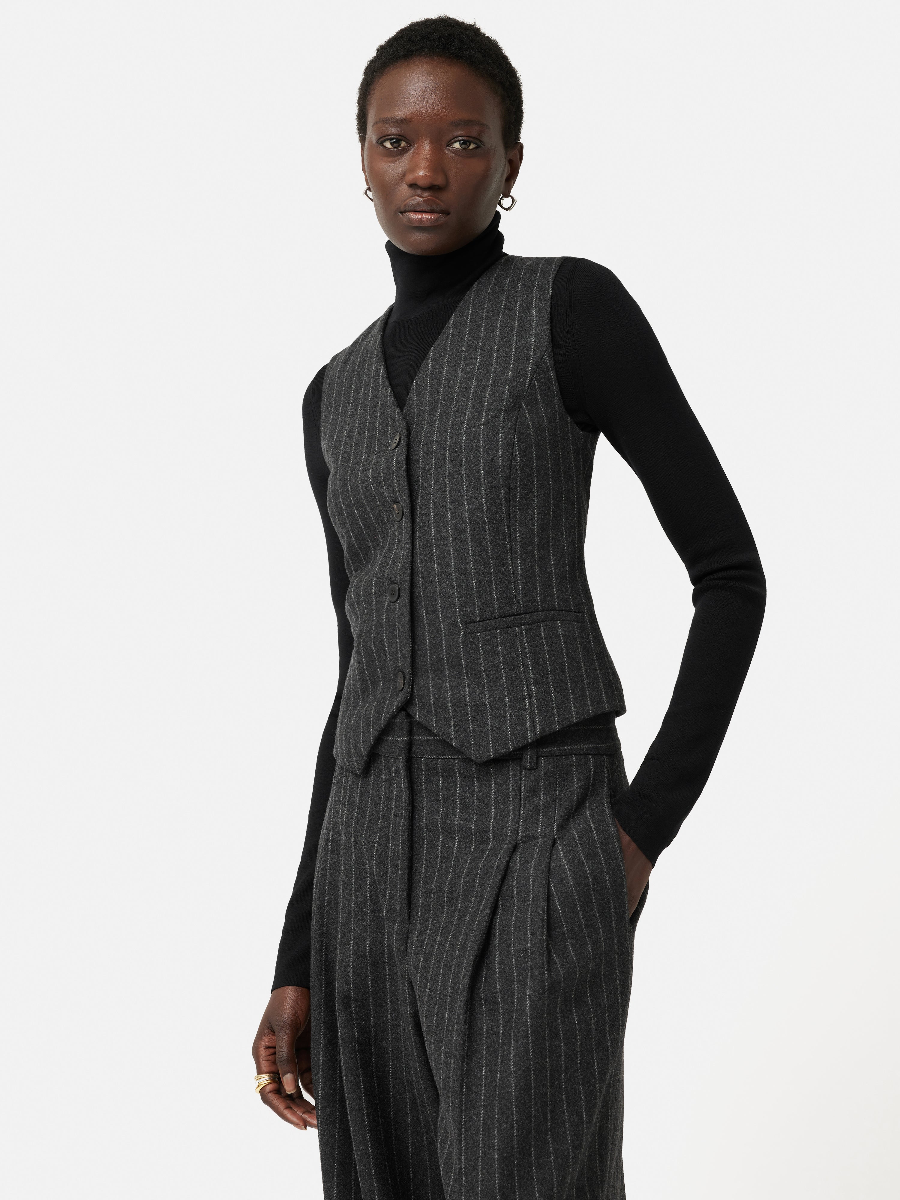 Tailored Pinstripe Waistcoat