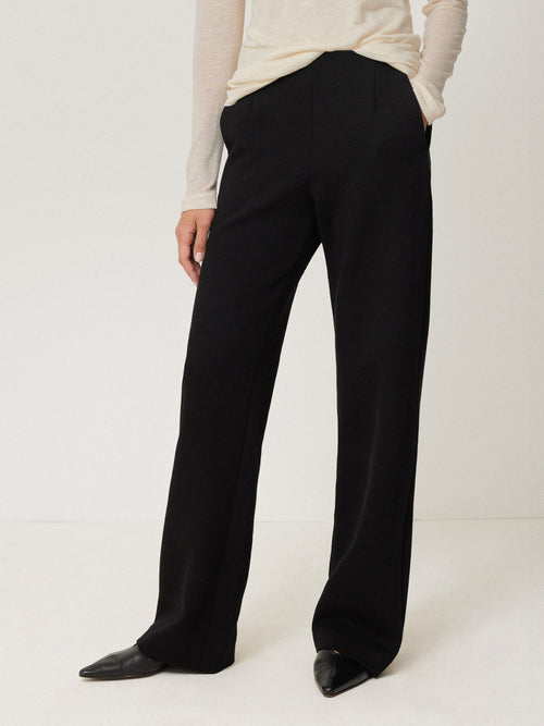 Crepe Ponte Jersey Blake Trouser | Black