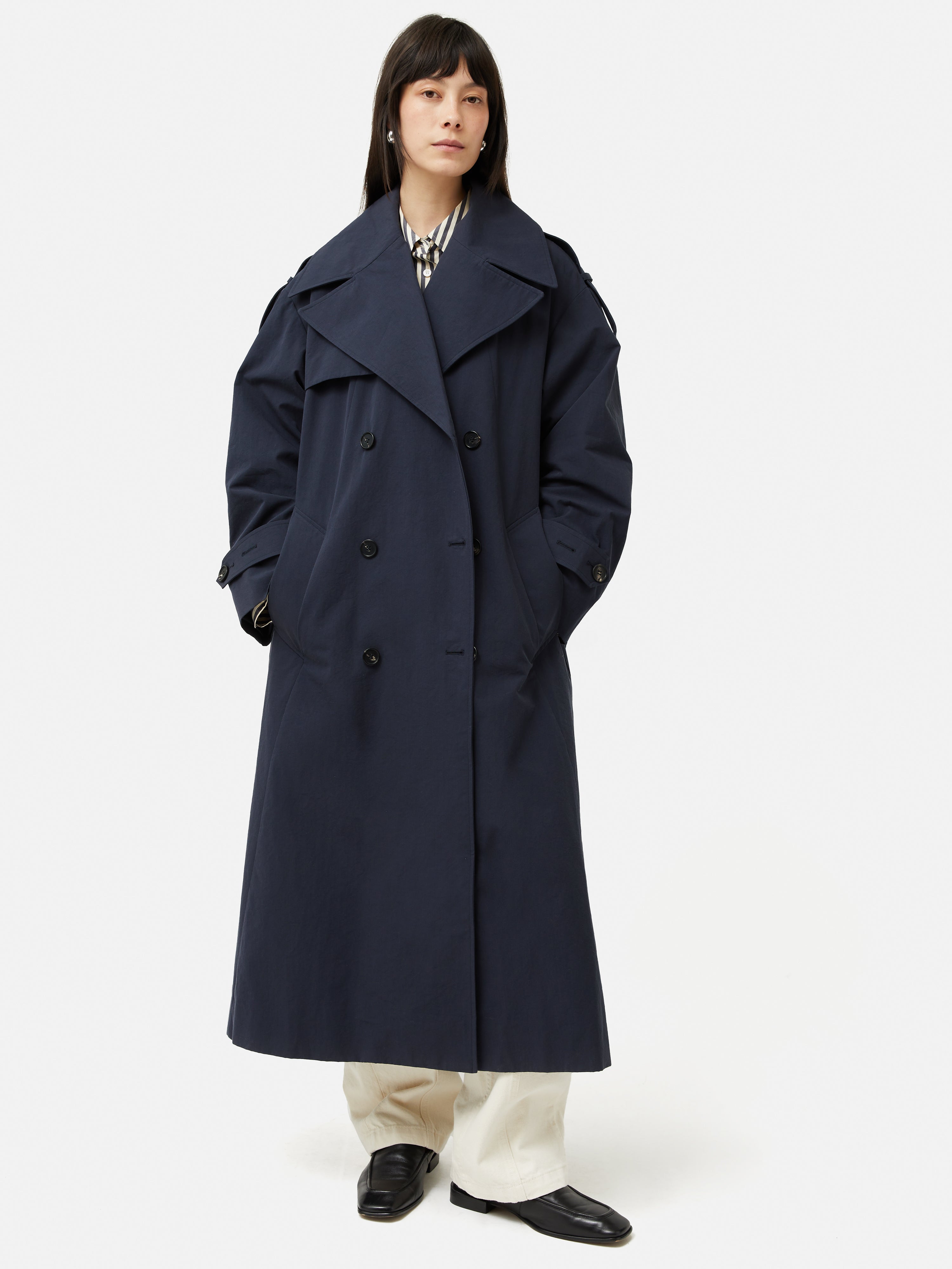 Jigsaw maritime outlet coat