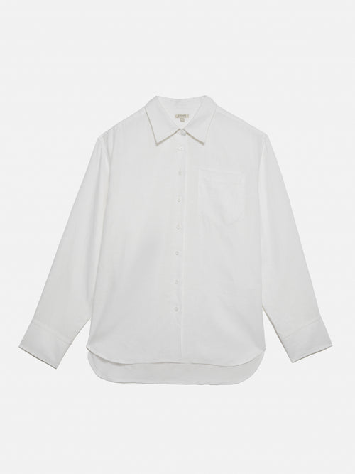 Linen Relaxed Shirt | White