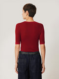 Merino Half Sleeve T-shirt | Red