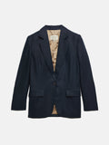 Irish Linen Herringbone Gibson Blazer | Navy