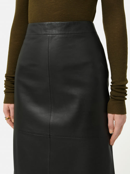 Leather Maxi Skirt | Black