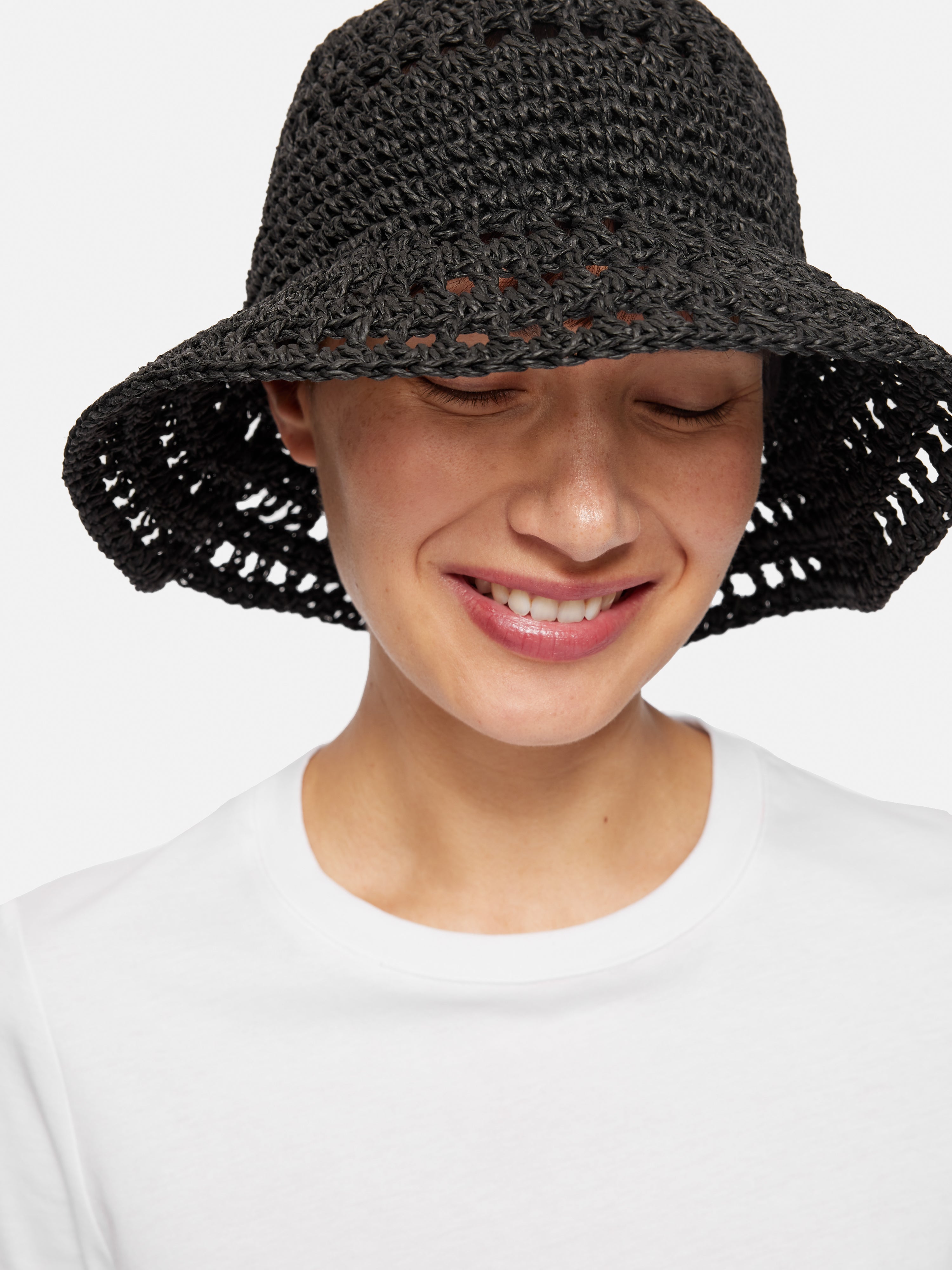 Crochet Bucket Hat Black Jigsaw