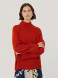 Wool Blend Snowdon Jumper | Orange