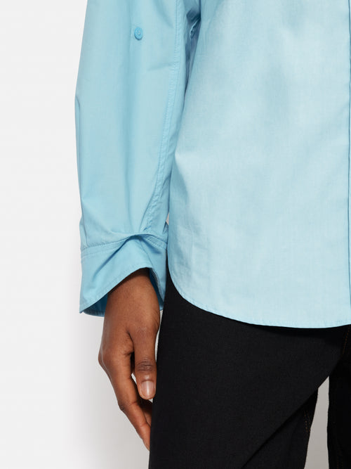 Heritage Cotton Relaxed Shirt | Blue