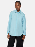 Heritage Cotton Relaxed Shirt | Blue