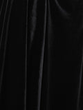 Velvet Ruched Dress | Black