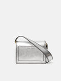 Ada Leather Crossbody Bag | Silver