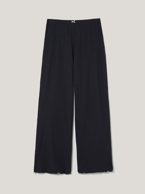 Pointelle Pyjama Trousers | Navy