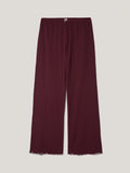 Pointelle Pyjama Trousers | Burgundy