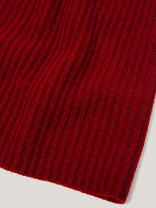 Wool Cashmere Blend Snood | Red