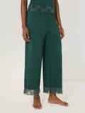 Modal Lace Pyjama Trouser | Green