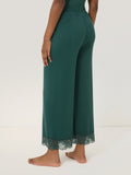 Modal Lace Pyjama Trouser | Green