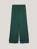 Modal Lace Pyjama Trouser | Green