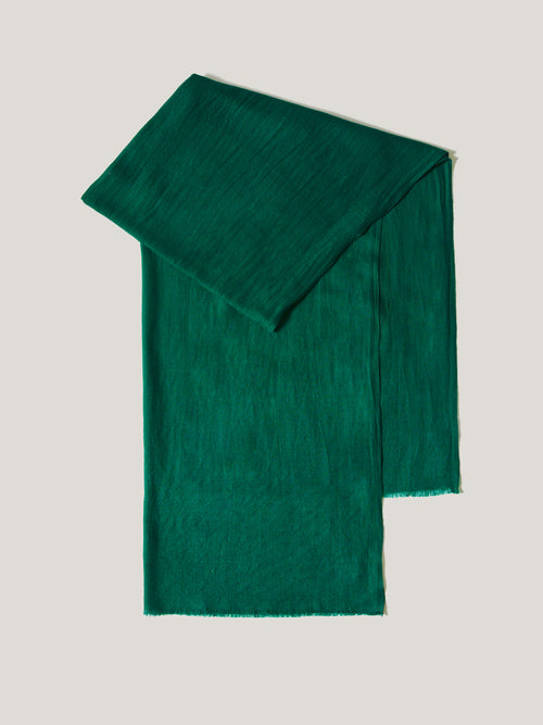 Wool Silk Pashmina | Green