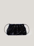 Oversized Sequin Clutch | Navy