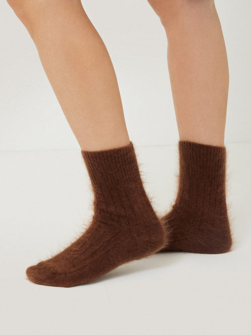 Halo Cashmere Sock | Ginger