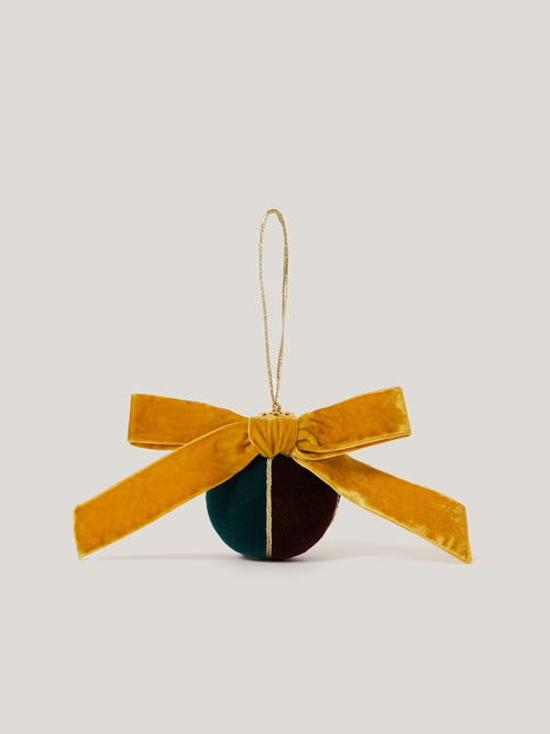 Velvet Christmas Bauble | Multi