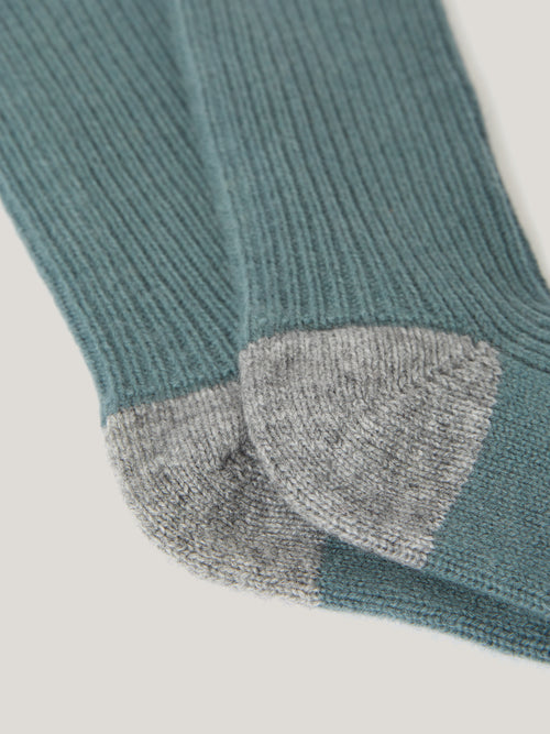 Compact Wool Sock | Blue