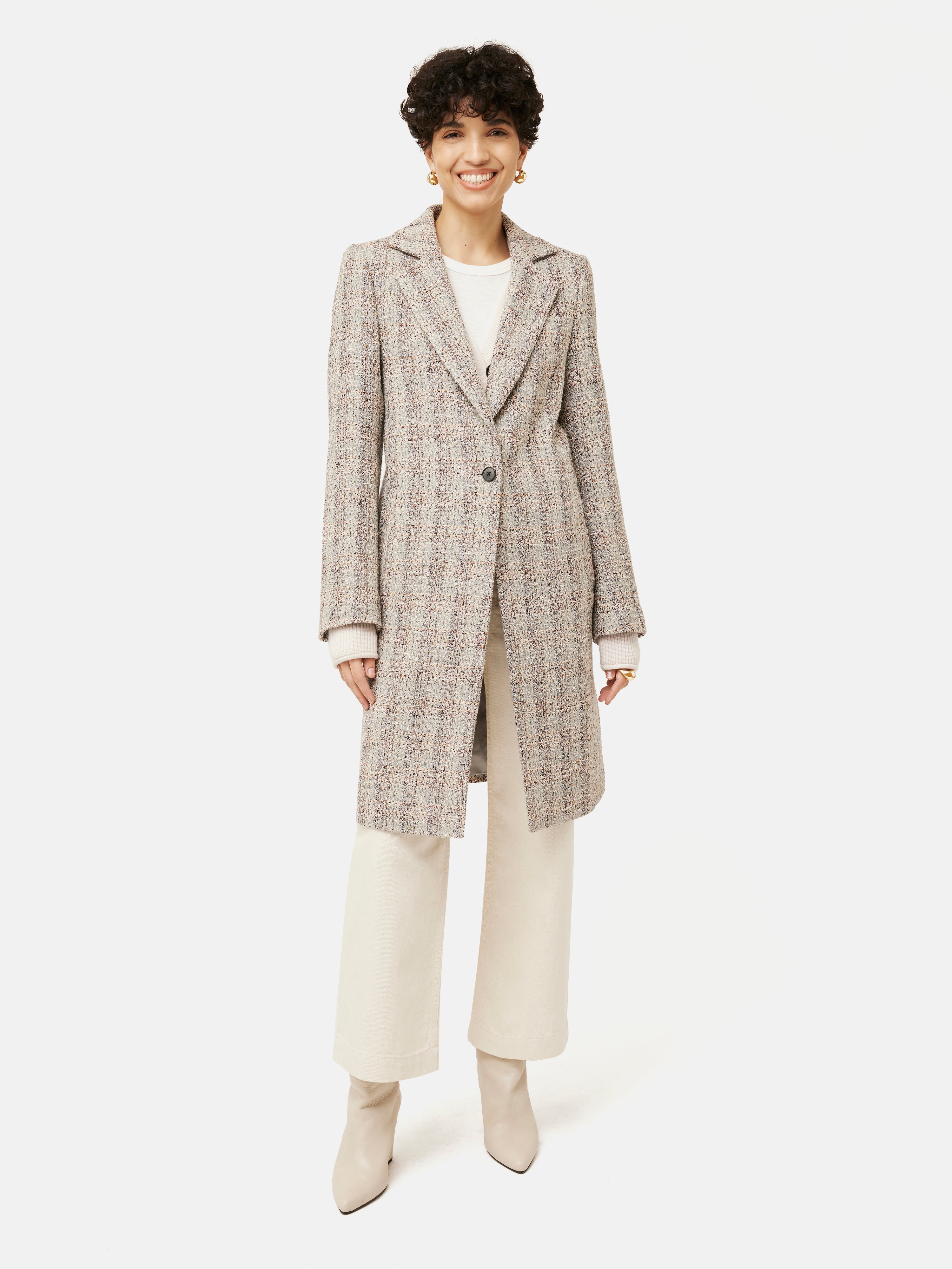 Jigsaw hot sale herringbone coat