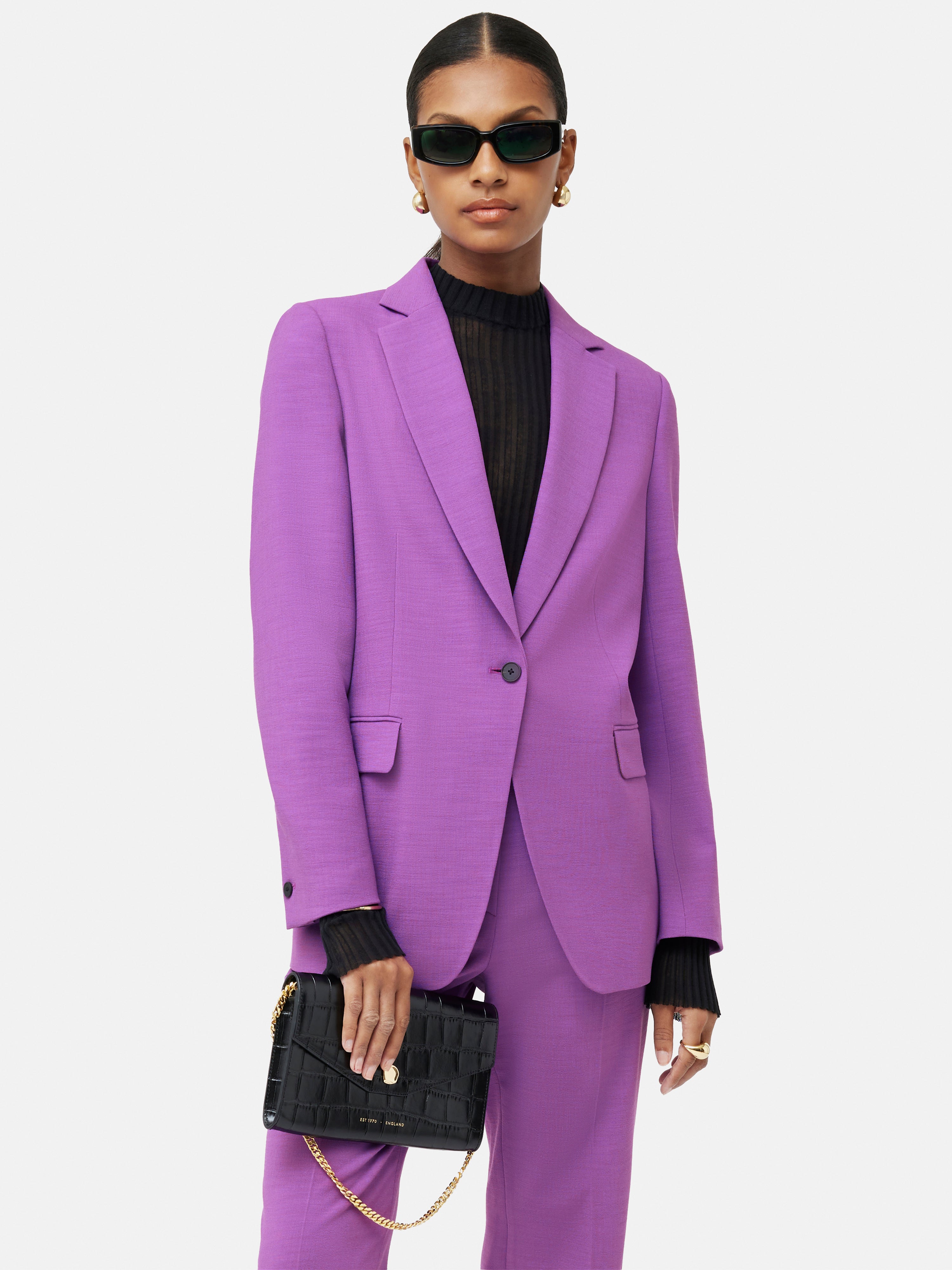 Jigsaw sales purple coat