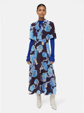 Sharan Ranshi Midi Dress | Blue