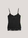 Modal Lace Vest | Black