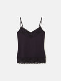 Modal Lace Vest | Raisin