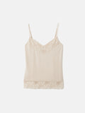 Modal Lace Vest | Pale Sand