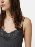 Modal Lace Vest | Dark Grey