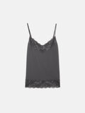 Modal Lace Vest | Dark Grey