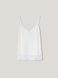 Modal Lace Vest | White