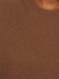 Cotton Blend Crew Tank | Toffee