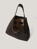 Heckfield Suede Tote | Chocolate