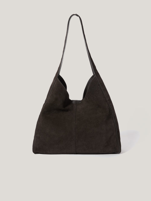 Heckfield Suede Tote | Chocolate