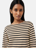 Satin Cuff Breton Top | Black