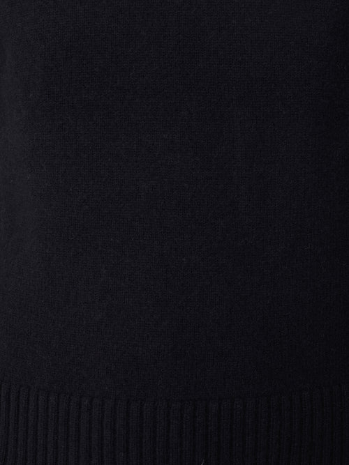 Compact Wool Cashmere Blend Jumper | Navy