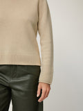 Compact Wool Cashmere Blend Jumper | Cream