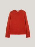 Compact Wool Cashmere Blend Jumper | Orange